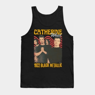 Catherine Wheel Vintage 1992 // 1922 Black Metallic Original Fan Design Artwork Tank Top